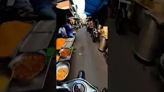 Local Market Vibes: Motorcycle Ride Through a Bustling Street Market #ai #virtual  #motorcycleride
