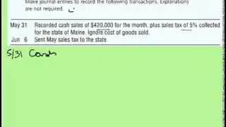 Sales Taxes Payable explanation and example
