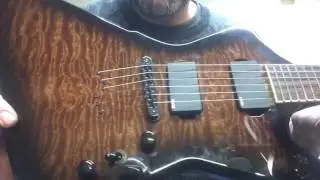 HEL/LEF Hybrid Explorer style guitar