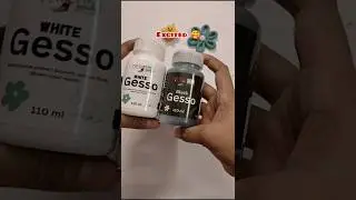 Unboxing Black & White Gesso 100ml | Meesho Art Supplies Haul #shorts #artsupplies