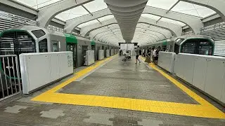 【大阪メトロ中央線】大阪港駅の様子過密ダイヤの為よく電車が来る