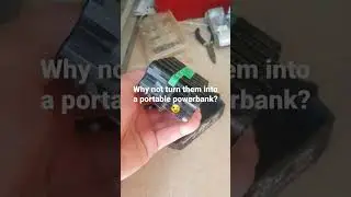 Tool batteries into powerbank. 👊 👌 #builder #carpenter #construction #renovation #tips