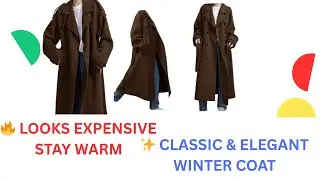 This Classic Wool Coat Makes Any Outfit Look EXPENSIVE ❄️  chouyatou Review