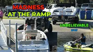 Man Loses It Flips His Lid At The Boat Ramp Blocking Ramp ??