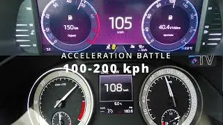 &Scaron;koda Octavia 2.0 TSI vs. &Scaron;koda Superb 2.0 TDI | Acceleration Battle to 200 kph