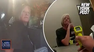 Dazed elementary school teacher sobs as she&rsquo;s arrested for allegedly being drunk on the job