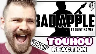 First Time REACTING to BAD APPLE!! | TOUHOU METAL COVER | FIRST TIME REACTION!!