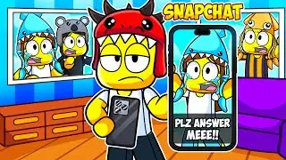 Dino Kid IGNORES EVERYONE For 24 Hours in Roblox Snapchat!