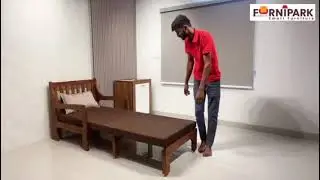 Single Sofa Cum Bed &mdash; Stylish & Space-Saving Comfort!