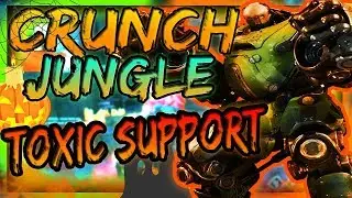 Paragon CRUNCH JUNGLE GAMEPLAY| CRUNCH IS AMAZING WITH DAMAGE | THIS IS THE MOST TOXIC SUPPORT