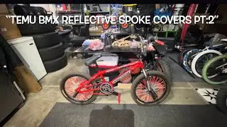 😱 Mongoose Ravage (Deadred Edition) TEMU Reflective Spoke Covers Install PT:2 #SKo_o #bmxlife