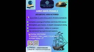 CHIEF MATE PHASE 2 BATCH - OCEAN NAVIGATOR
