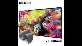 NIERBO 100 inch Metal Projector Screen Front&Back