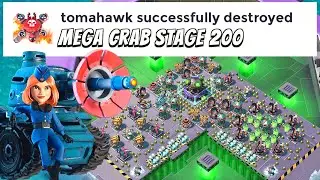 stage 200 MEGA CRAB killed 👌🏼 Lazortrons/Bullit // BOOM BEACH attack strategy/gameplay