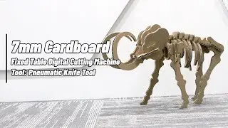 7mm cardboard cutting machine with pneumatic knife mainly used in advertising packaging industry