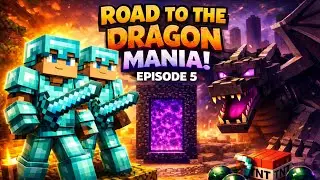 New nether portal and day first 100 days! (Road to the dragon mania ep 5)