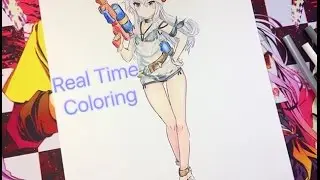 Real Time Coloring (Color Pencils) - Zero from Zero Kara Hajimeru Mahou no Sho