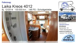 Verkauft - Laika Kreos 4012 - EZ 2014 - Teilintegriert 148 PS Raumbad Queensbett - sehr geräumig