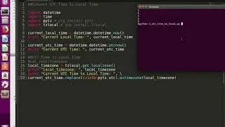 Python Convert UTC Time to Local Time