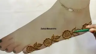 Beautiful and stylish mehndi design for Foot mehndi #mehndi#trending#viral#youtubeshorts