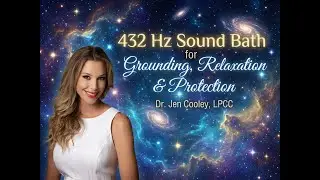 432 Hz Sound Bath Meditation for Grounding Relaxation Protection Holy Light by Dr. Jen Cooley