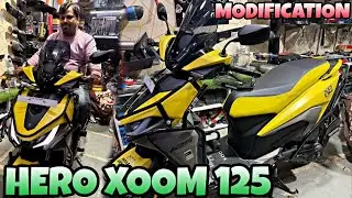 HERO XOOM 125 me kardia sab kuch Modified | Tagdi Modification | Visor | Crash Guard |