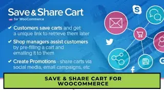 Save & Share Cart for WooCommerce Plugin 100% GPL license download  | Guide and Full Installation