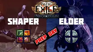 Shaper and Elder Prep Impossible Quest - Ep 14 Path of Exile Necropolis 3.24 #pathofexile #boss