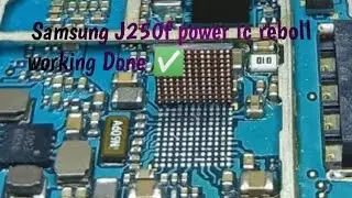 Samsung J250f power ic reboll working Done ✅