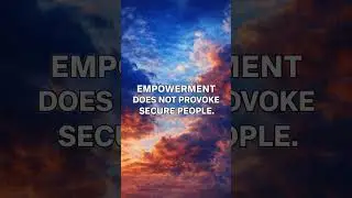 Secure people aren't disturbed by empowering voices. #empowerment #positivemindset #inspiration