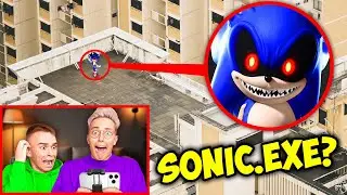 URGENT! SONIC.EXE ATTACKED US ! MY DRONE CATCHES THE REAL SONIC.EXE **it exists**