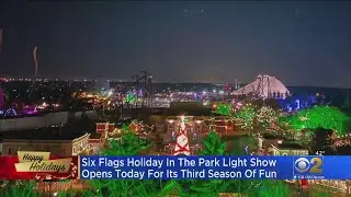 Six Flags Holiday In The Park Light Show Opens Friday