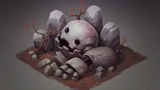 ISOMETRIC ROBOT LAND in Photoshop! Digital Drawing Process ● SephirothArt