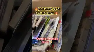 $0.01 Stamp Set at Dollar General 👀 #pennyshopping #pennyfinds #pennyshopper