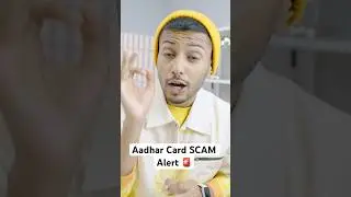 Aadhar Card Scam Alert 🚨 #shorts #youtubeshorts
