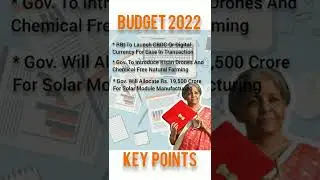 Important Takeaways From BUDGET 2022 #shorts #youtubeshorts #short #shortvideos