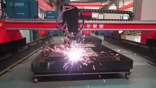 Gantry plasma flame cutting machine