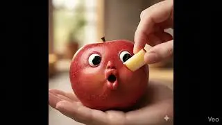 Is it Food or a Pet? Cute apple video😍#cute #food #funny