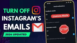 How to stop receiving emails from Instagram | Stop instagram notifications in email [Updated & Easy]