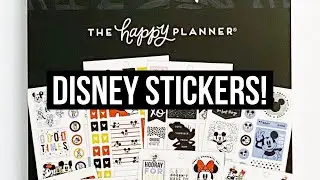 The Happy Planner + Disney - NEW Value Pack Sticker Book Flip Through and Review