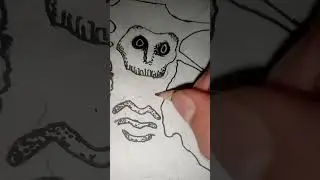 cara membuat analog horror. #art #drawing #horror