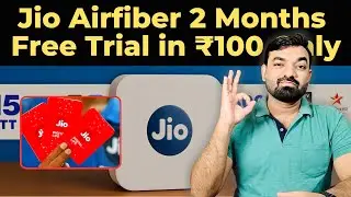 Jio Airfiber Free Trial 2 Months In Just Rs. 100 #jioairfiber #jio #jiofiber