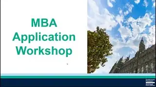 Georgetown MBA Admissions: Round 1 Application Workshop