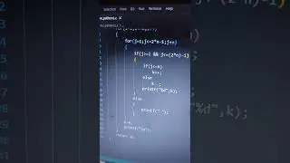 pattern program in c language #shots #ytshorts #youtube #viral