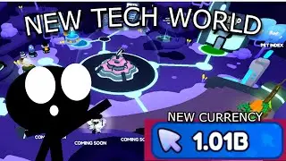 Playing the NEW TECH WORLD UPDATE in Clicker Simulator X!