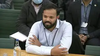 Azeem Rafiq gives opening statement to DCMS committee