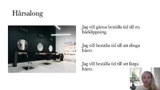 Hos fris&ouml;ren - At the hairdresser in Swedish
