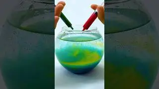 Color Flow | Satisfying Liquid & Water Illusion #shorts #satisfying  #colormixing  #colors #relaxing