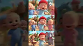 Dudi Dudi Dum Dum 💃🕺 | Cute Baby Song | Dudi Dudi Dam Dam Baby Song 🥁| Kids Dance 🕺| Kids Rhymes 🐘🐵