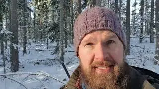 Skr&auml;ddarsydd Bushcraftkurs H&auml;lsingland februari 2022 - Jonas Vildmark Bushcraftcenter